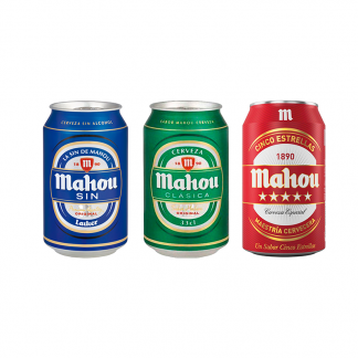 Cervezas MAHOU (Lata 33 cl. Pack 8 ud)